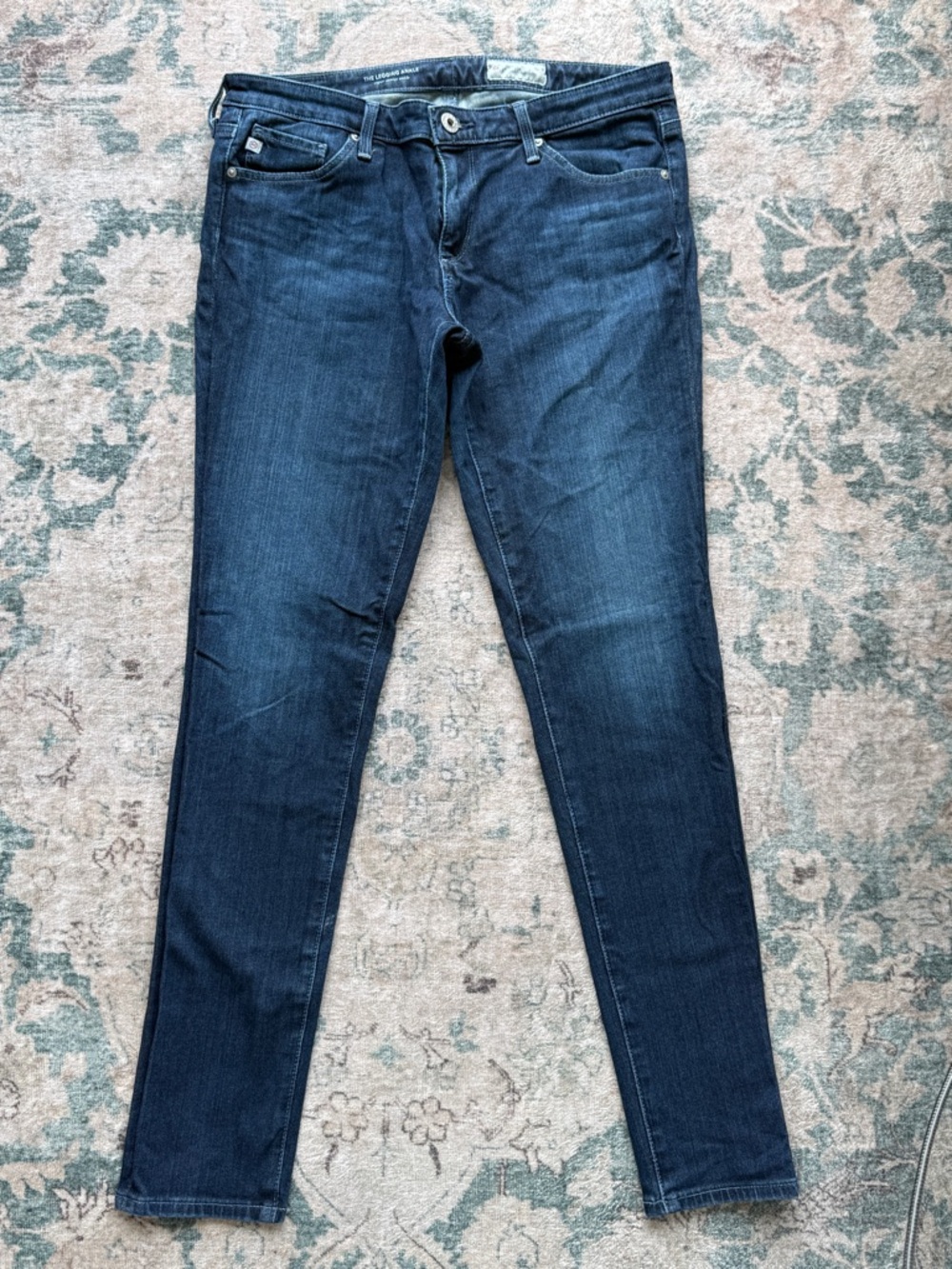 Adriano Goldschmied AG Women The Legging Ankle Super Skinny Denim Blue Jeans 28R